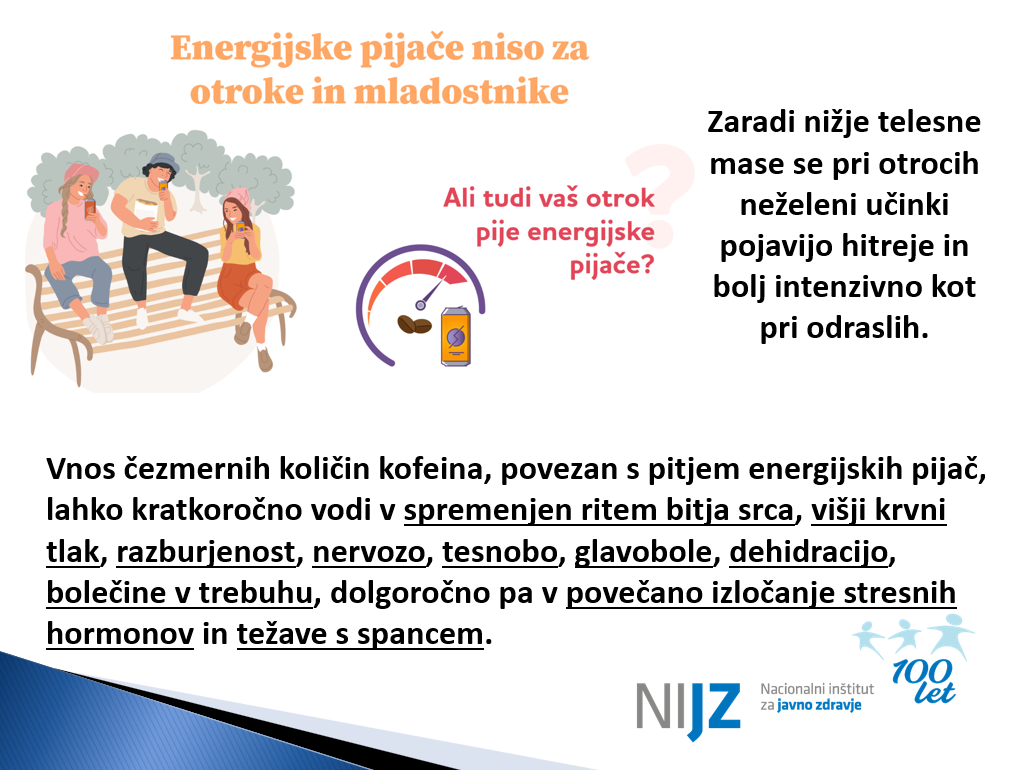 Energijske pijače niso za otroke in mladostnike